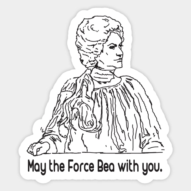 May the Force Bea With You! Sticker by BeepBoopBeep Clothing, Co.